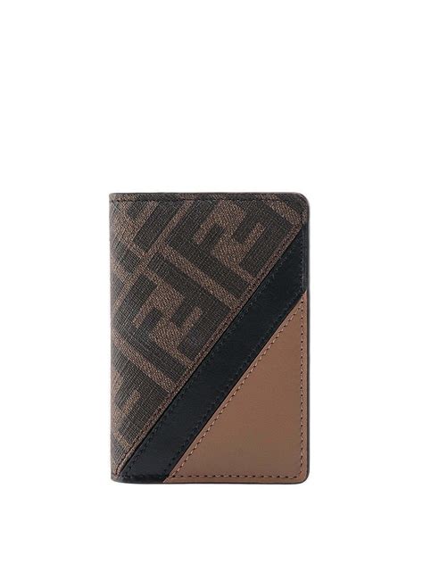 fendi card holder brown|Fendi card holder price.